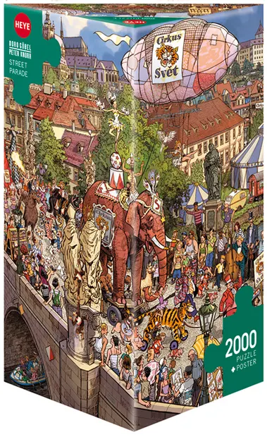 Puzzle Heye din 2000 de piese - Parada stradala, Doro Gobel i Peter Knorr