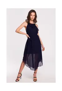 Rochie Dama - Poliester/Bumbac - Albastru