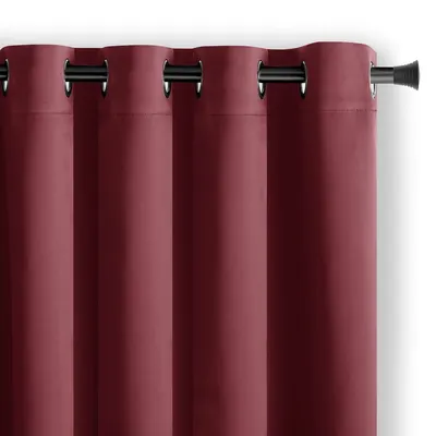 Draperie burgundy dimout (semi-opacă) 140x175 cm Kierra – Restilo