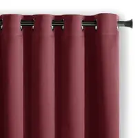 Draperie burgundy dimout (semi-opacă) 140x175 cm Kierra – Restilo
