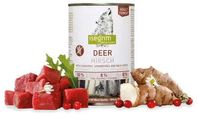 Hrana umeda, Isegrim Dog Adult Deer, 800 g