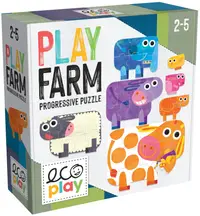 Puzzle progresiv Headu Ecoplay - Animalele din ferma