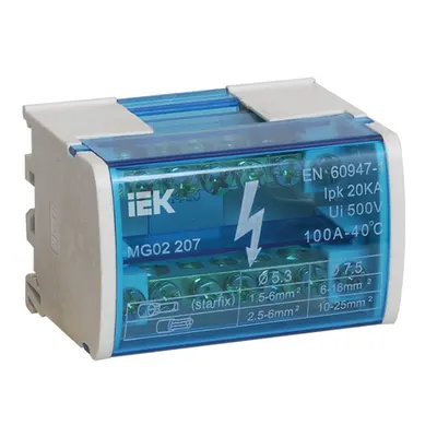 “N” neutral bus pentru a DIN-rail in 2x7 casing of group