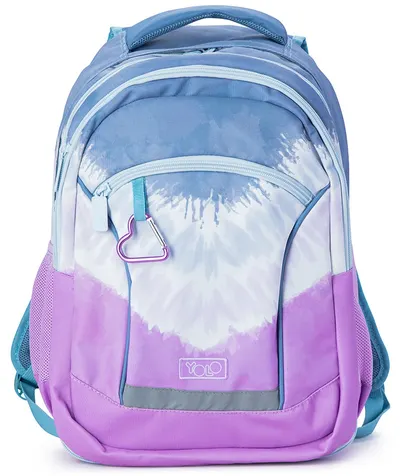 Ghiozdan școlar Yolo - Tie dye purple, 2 in 1