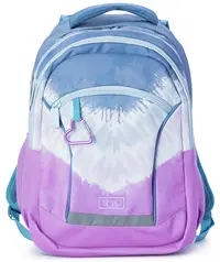Ghiozdan școlar Yolo - Tie dye purple, 2 in 1