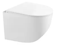 Set vas wc alb, suspendat cu capac softclose, rimless, Kielle Gaia