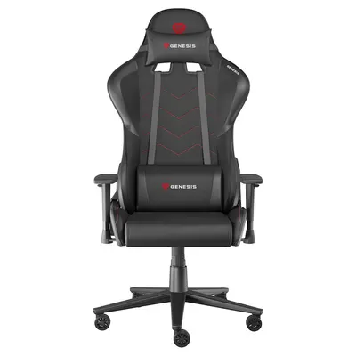 Scaun Gaming Genesis Nitro 550 G2, Synthetic PU + Textil, Reglabil pe Înălțime, Spătar 150°, 150 kg, Roți 60 mm, Negru