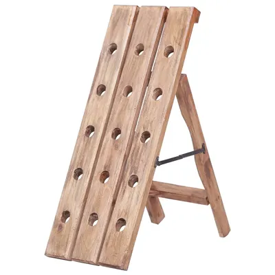 vidaXL Suport de vin pentru 15 sticle 26x50x70 cm lemn masiv de mahon