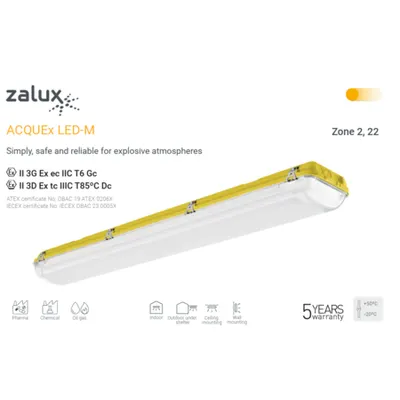 Corp de iluminat LED anti-ex ACQUEX LED-M 0.6m 16W 2000lm 4000K IP66 IK10 Zona 2 22
