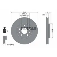 Disc frana TEXTAR 92300703