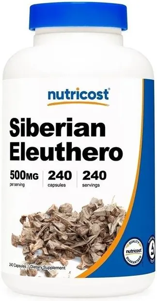 Siberian Eleuthero, 500 mg, 240 capsule, Nutricost