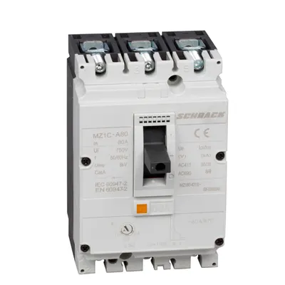 Intreruptor automat tip A, 3-poli, 36kA, 80A cu cl. rama