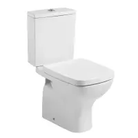Vas wc stativ Gala Street Square Dual pentru rezervor aparent, alb