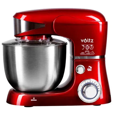 Mixer planetar Voltz - V51115G, 1600W, 5 l, roșu