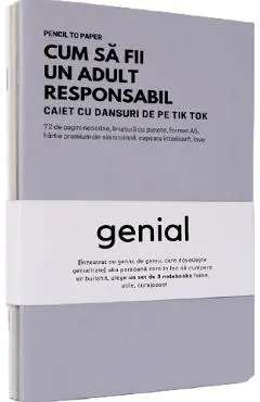 Set de 3 caiete geniale: Pagini de eliberare emotionala