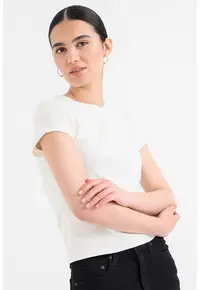 Tricou slim-fit Dry Goods - Alb