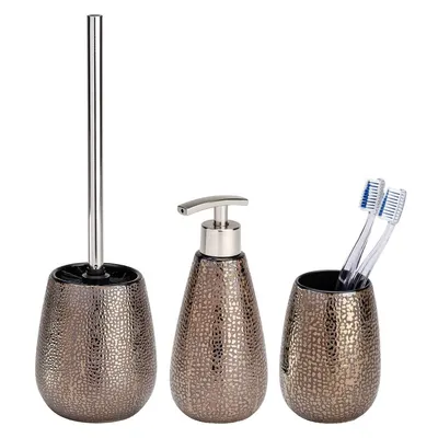 Set 3 piese din ceramică pentru baie Wenko Marrakeshh, bronz