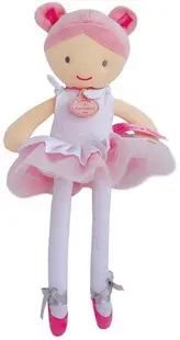 Jucărie de pluș Doudou - Păpușă balerină Lily, 36 cm