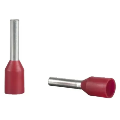 Pini Simpli Pentru Cablare- Scurt - 1 Mm² - Rosu