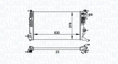 Radiator Racire Motor Potrivit Renault Fluence, Grand Scenic Ii, Grand Scenic Iii, Megane, Megane Iii, Megane Iv, Scenic Iii 1.2 1.4 1.5d