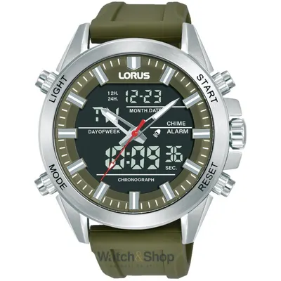 Ceas Lorus Lorus RW669AX9 Mens Watch Analog-Digital Alarm Chronograph 45mm 10ATM
