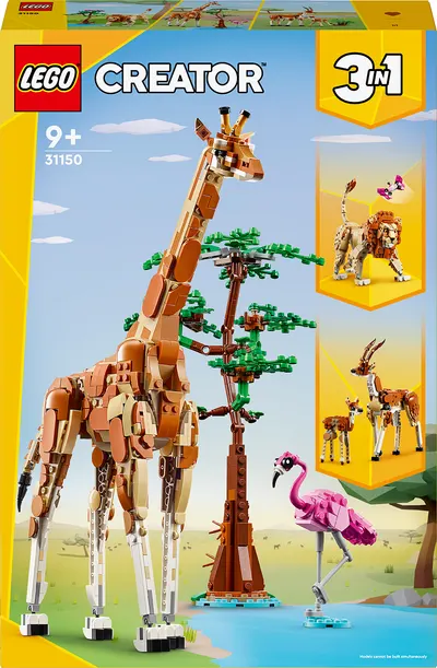 Constructor LEGO Creator 3 în 1 - Animale de safari (31150)