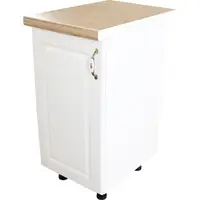 Corp inferior cu 1 Usa Zebra, Alb/MDF Alb lucios, si blat Artar 40 x 85 x 60