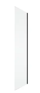 Perete dus 100x200 cm, negru mat, grosime sticla 8 mm, tratament anticalcar, Ronal Oriana