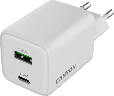 Încărcător Canyon - CU45AC, 45W, alb