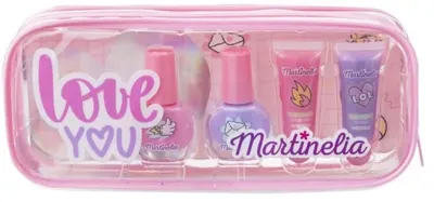 Set copii Martinelia - Set de toaleta cu accesorii, Love you, 5 piese