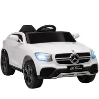 AIYAPLAY Mașină electrică pentru copii, vehicul electric 12V, telecomandă 2,4G, 3 viteze, pornire lentă, 105x68x50cm, alb | Aosom Romania