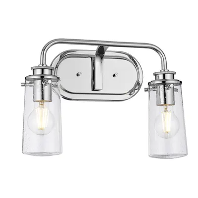 Aplica Braelyn 2 Light Wall Light – Polished Chrome