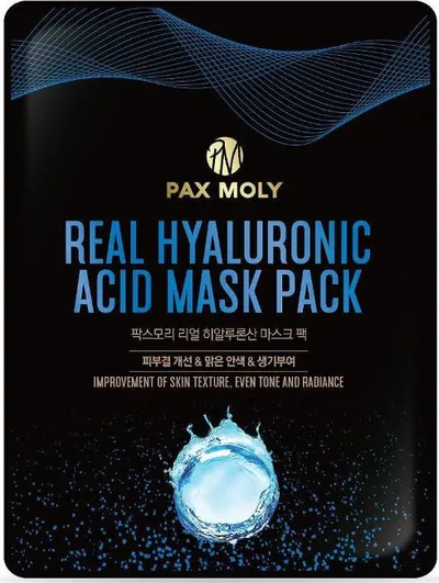 Pax Moly Mască de față folie cu acid hialuronic, 25 ml