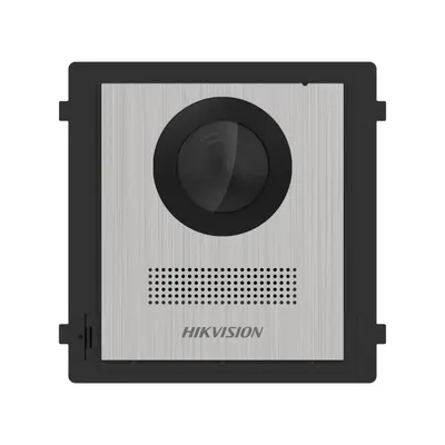 Post videointerfon de exterior pentru blocuri Hikvision DS-KD8003-IME1 (B)NS 2MP HD Camera, Fish eye, IR Supplement, RAM 256 MB