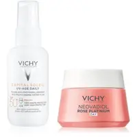 Vichy Neovadiol Rose Platinium Morning Routine set cadou pentru fortificarea barierei cutanate