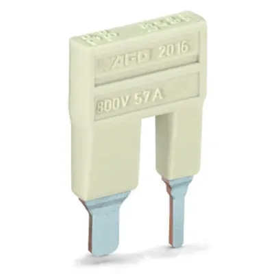 Step-down jumper; insulated; from 16/10 mm² to 10/6/4/2.5 mm²; Nominal current 57 A; light gray