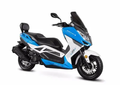 Scuter Barton B-Max 125cc 4T E5 , culoare alb albastru
