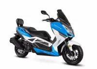 Scuter Barton B-Max 125cc 4T E5 , culoare alb albastru