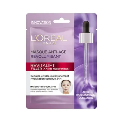 Mască facială, L'Oreal Paris, Revitalift Filler, acid hialuronic, alb