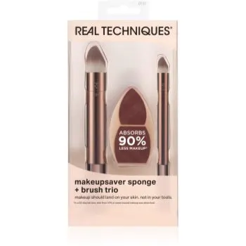 Real Techniques Makeup Saver Brush Trio set perii machiaj