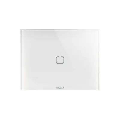 Placa ornament ICE TOUCH - Sticla - 1 SYMBOL - WHITE - CHORUS