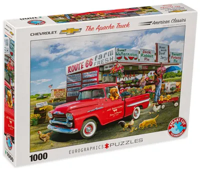 Puzzle Eurographics din 1000 de piese - Chevrolet Apache, Greg Giordano