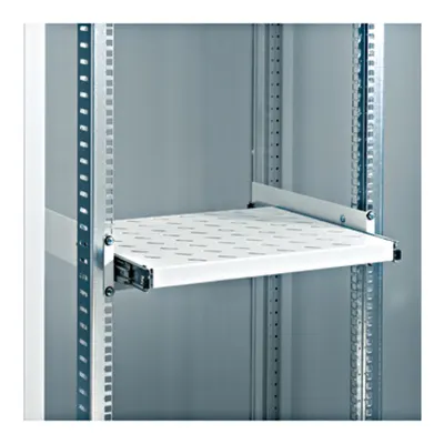 19 shelf front pull-out 2U RAL9005 black