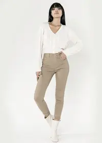 Blugi Dama Slim Nina Carter Maro taupe P109-65 M8