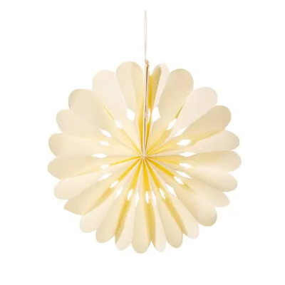 Ornament de Crăciun lucrat manual din hârtie ø 10 cm Honeycomb Snowflake – Sass & Belle