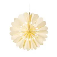 Ornament de Crăciun lucrat manual din hârtie ø 10 cm Honeycomb Snowflake – Sass & Belle