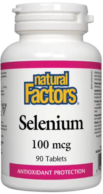 Selenium, 100 mcg, 90 tablete, Natural Factors