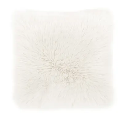 Pernă Tiseco Home Studio Sheepskin, 45 x 45 cm, alb