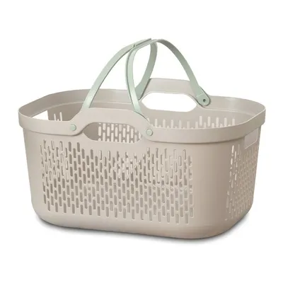 Coș de rufe maro deschis din plastic 45 l – Addis