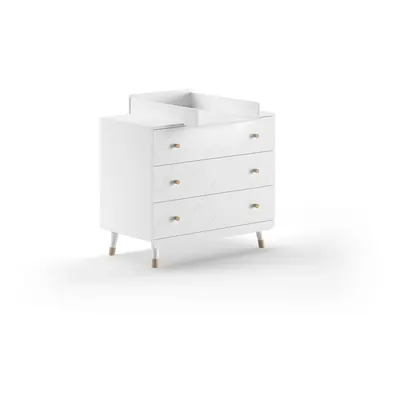 Comodă de copii albă cu masă de schimbat 100x100x74 cm Billy – Vipack